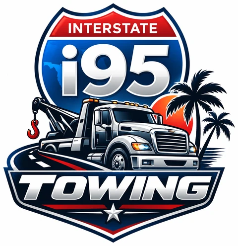 I95 Towing Palm Beach brand badge
